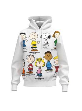 Sweat Lacoste Peanuts Blanc Femme y Homme