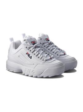 Baskets Fila Disruptor Low White pour homme