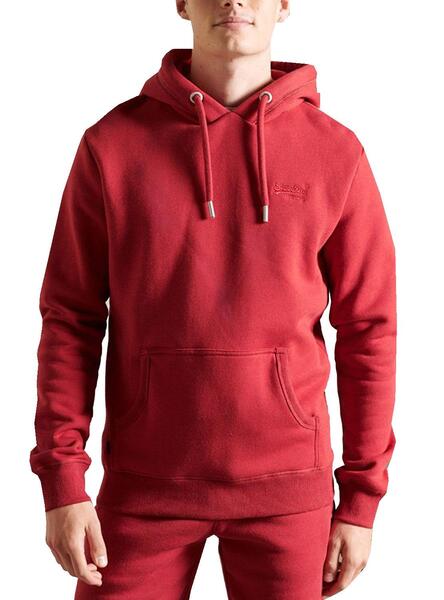 Sweat superdry online rouge homme