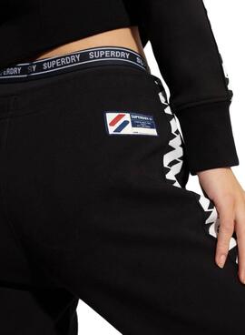 Pantalon Superdry Code Tape Noire pour Homme