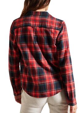 Chemise Superdry Classic Lumberjack Rouge Femme