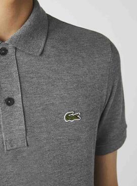 Polo Lacoste Petit Pique Gris pour Homme