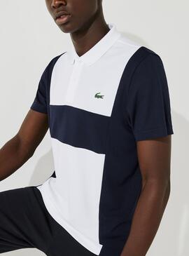 Polo Lacoste Sport Pique Colorblock pour Homme
