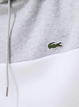 Sweat Lacoste Capuche Sweat Block Gris Homme