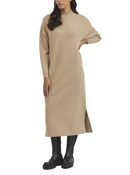 Robe Vila Olivinja Ankle Marron pour Femme