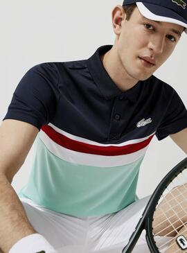 Polo Lacoste Sport Regular Fit Bleu Marine pour Homme