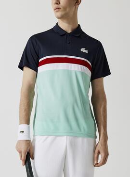 Polo Lacoste Sport Regular Fit Bleu Marine pour Homme