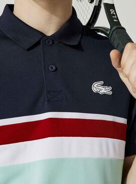 Polo Lacoste Sport Regular Fit Bleu Marine pour Homme