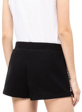 Short Calvin Klein Track Logo Noir Femme