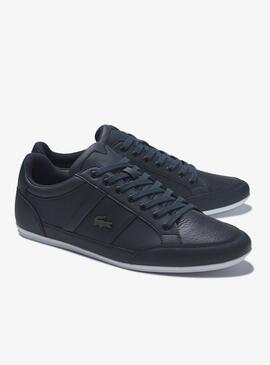 Baskets Lacoste Chaymon Bleu Marine pour Homme