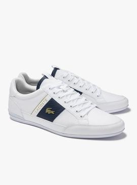 Baskets Lacoste Chaymon Logo Blanc pour Homme