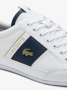 Baskets Lacoste Chaymon Logo Blanc pour Homme