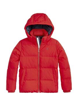 Veste Tommy Hilfiger Essential Padded Rouge Garçon