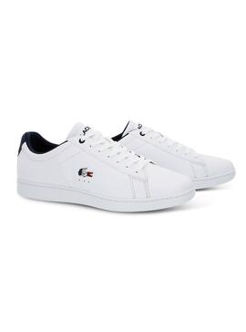 Chaussure Lacoste Carnaby Evo 119 Blanc pour Homme