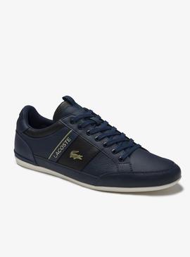 Baskets Logo Lacoste Chaymon Bleu Marine pour Homme