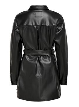 Chemise Only Simili cuir Sheila Noire pour Femme