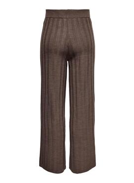 Pantalon Only New Tessa De Knitted Brun Femme