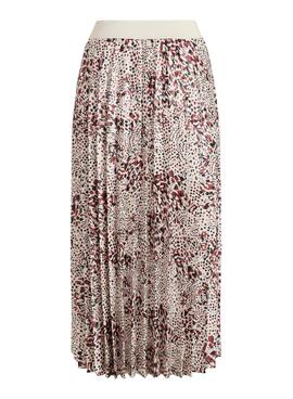 Jupe Vila Ban Print Beige pour Femme