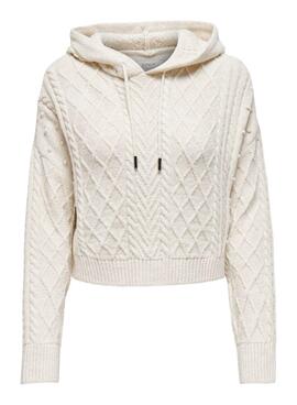Pull Only Beige Gel pour Femme