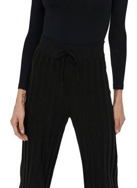 Pantalon Only New Tessa Wide Noire pour Femme