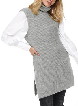 Robe Only Col roulé Cora Gris Pour Femme