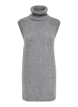 Robe Only Col roulé Cora Gris Pour Femme