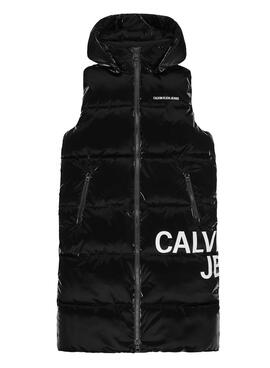 Gilet Calvin Klein Institutionnel Noire Femme