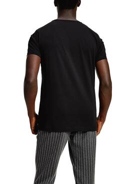 T-Shirt Tommy Hilfiger Copr Stripe Noire Homme