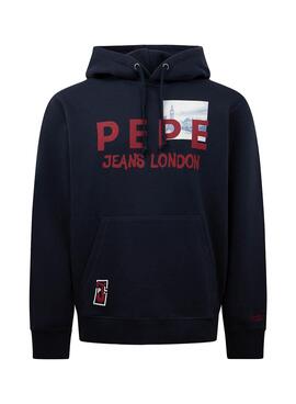 Sweat Pepe Jeans Joël Bleu marine pour Homme