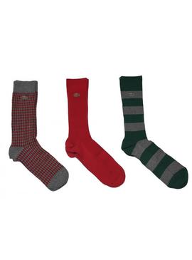 Pack 3 Chaussettes Lacoste Multicolore pour Homme