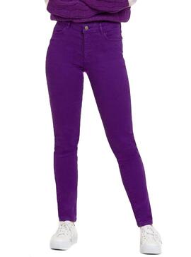 Pantalon Naf Naf Violet pour Femme