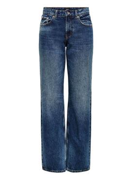 Jeans Only Dad Life Bleu pour Femme