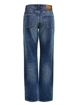 Jeans Only Dad Life Bleu pour Femme