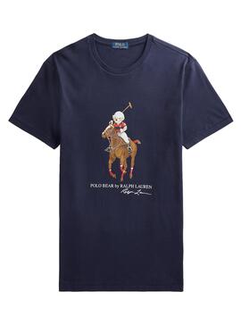 T-Shirt Polo Ralph Lauren Bear Bleu Marine pour Homme