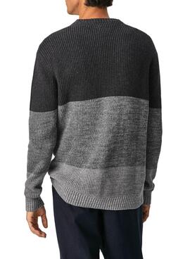 Pull Pepe Jeans Henry Gris pour Homme