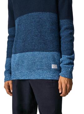 Pull Pepe Jeans Henry Bleu Marine pour Homme