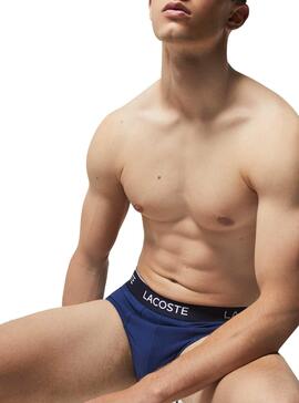 Slip Lacoste Slip Tricolore pour Homme