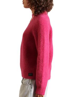 Pull Superdry Alpaca Blend Crew Rosa pour Femme