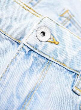 Short Superdry Eliza Light Denim Femme