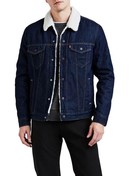 Veste Levis Denim Sherpa Type 3 Pour Homme