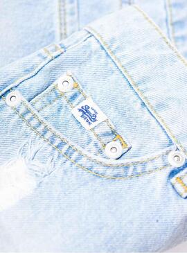 Short Superdry Eliza Light Denim Femme