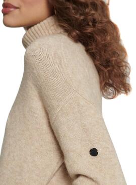 Robe Superdry Entonnoir Jeck Beige Pour Femme