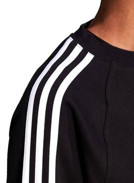 Sweat Adidas Cropped Noire Pour Femme
