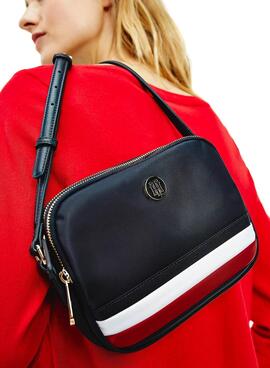 Sac à main Tommy Hilfiger Poppy Crossover Bleu Marine Femme