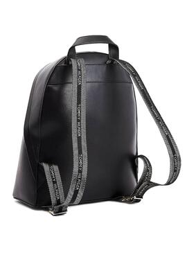 Sac à dos Tommy Hilfiger Emblématique Noire Pour Femme