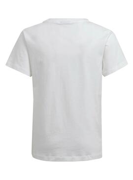 T-Shirt Adidas Studio London Flores Blanc Fille