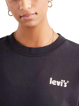 Sweat Levis Graphic Norme Crew Noire Femme