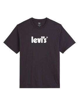 T-Shirt Levis Affiche Relaxed Fit Noire Homme