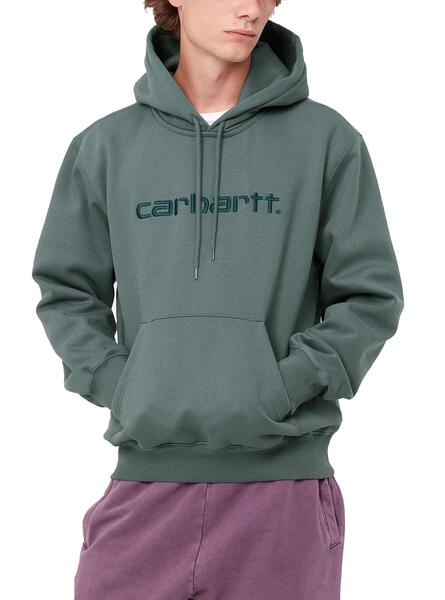 Sweat Capuche Carhartt Vert Pour Homme