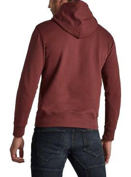 Sweat Originaux G-Star Grenat Pour Homme